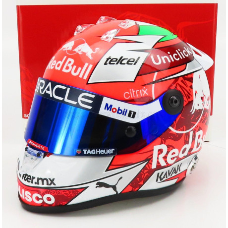 MINI HELMET SCHUBERTH HELMET F1  CASCO HELMET RB18 TEAM ORACLE RED BULL RACING N 11 AUSTRIAN GP 2022 SERGIO PEREZ - WHITE RED 1/
