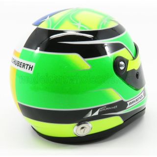 MINI HELMET SCHUBERTH HELMET F1  CASCO HELMET MILD SEVEN BENETTON B194 FORD N 5 DEMONSTRATION RUN BELGIUM SPA GP 2017 MICK SCHUM
