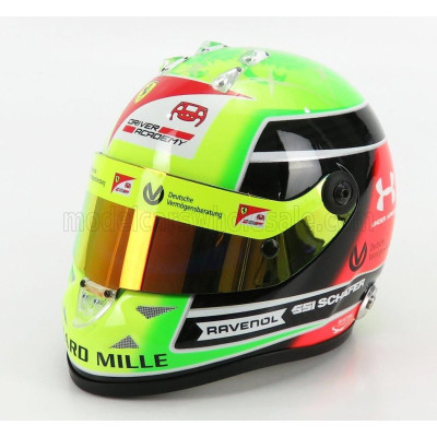 MINI HELMET SCHUBERTH HELMET F2  CASCO HELMET DALLARA TEAM PREMA RACING N 20 SEASON MICK SCHUMACHER 2020 F2 WORLD CHAMPION - YEL