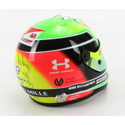 MINI HELMET SCHUBERTH HELMET F2  CASCO HELMET DALLARA TEAM PREMA RACING N 20 SEASON MICK SCHUMACHER 2020 F2 WORLD CHAMPION - YEL