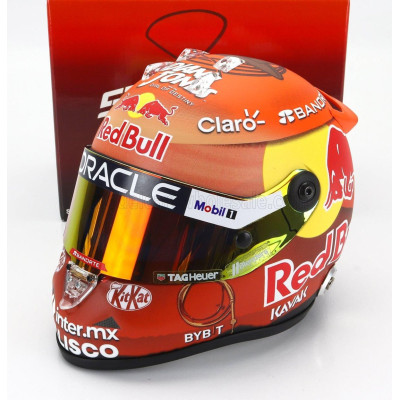 MINI HELMET SCHUBERTH HELMET CASCO HELMET F1 SERGIO PEREZ TEAM ORACLE RED BULL RACING N 11 CANADA GP 2023 - YELLOW ORANGE MATT R