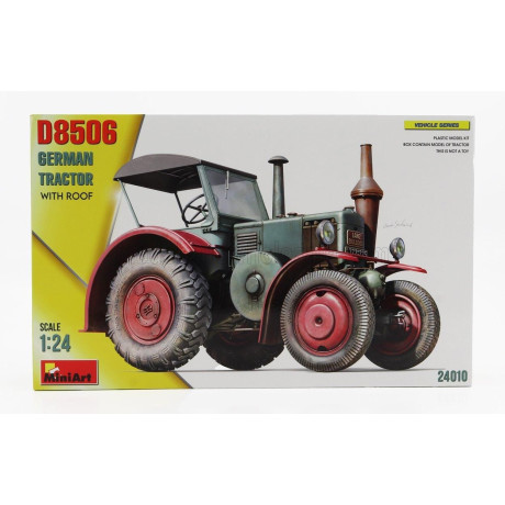 MINIART LANZ BULLDOG D8506 GERMAN TRACTOR WITH ROOF 1949 1/24