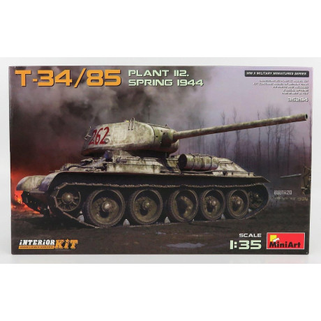 MINIART KAMPFPANZER T-34/85 MILITARY TANK SPRING 1944 1/35