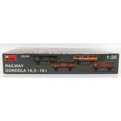 MINIART TRAILER CARROZZA FERROVIARIA RAILWAY MILITARY GONDOLA 1/35