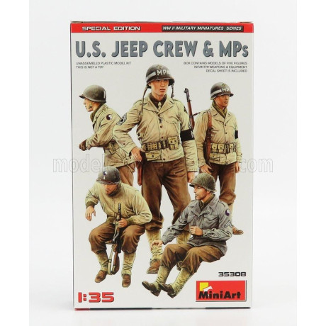 MINIART FIGURES SOLDATI - USA SOLDIERS MILITARY 1/35