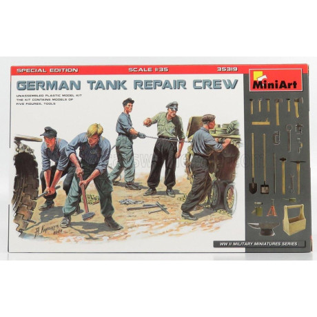 MINIART FIGURES SOLDATI - SOLDIERS - GERMAN TANK REPAIR CREW 1/35