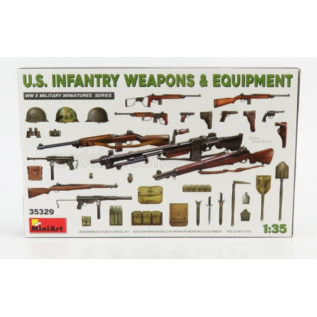 MINIART ACCESSORIES EQUIPAGGIAMENTO MILITARE - USA MILITARY WEAPONS & EQUIPMENT 1/35
