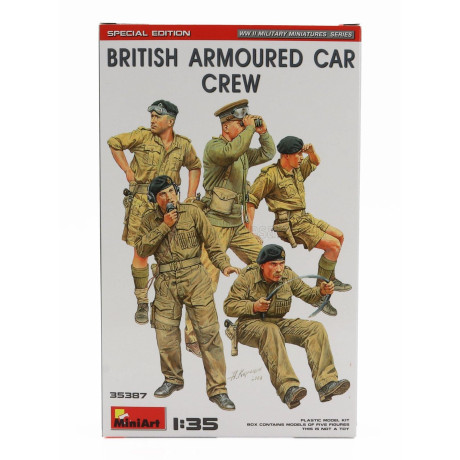 MINIART FIGURES MILITARY BRITISH ARMOURED CAR CREW 1/35