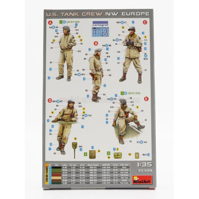 MINIART FIGURES SOLDIER USA TANK CREW MILITARY 1944 1/35