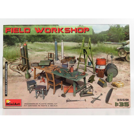 MINIART ACCESSORIES SET OFFICINA FIEL WORKSHOP 1/35