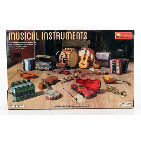 MINIART ACCESSORIES STRUMENTI MUSICALI - MUSICAL INSTRUMENTS 1/35