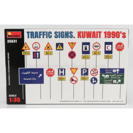 MINIART ACCESSORIES SEGNALI STRADALI - TRAFFIC SIGNS KUWAIT 1990 1/35