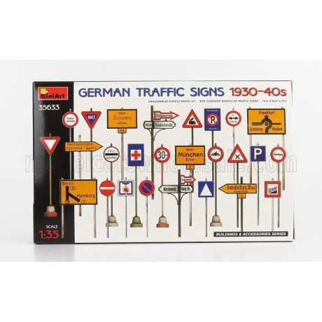 MINIART ACCESSORIES SEGNALI STRADALI - GERMAN TRAFFIC SIGNS 1930-1940 1/35