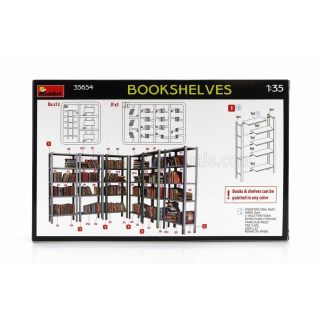 MINIART ACCESSORIES SCAFFALATURA LIBRERIA - BOOKSHELVES 1/35
