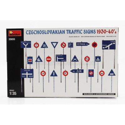 MINIART ACCESSORIES SEGNALI STRADALI - CZECHOSLOVAKIAN TRAFFIC SIGNS 1930-1940 1/35