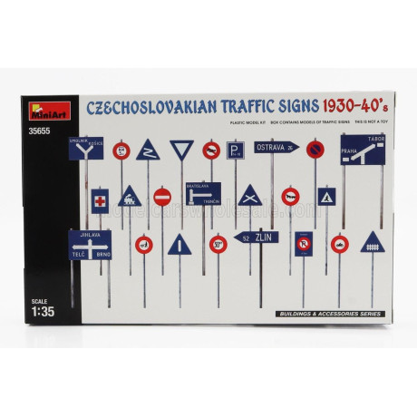 MINIART ACCESSORIES SEGNALI STRADALI - CZECHOSLOVAKIAN TRAFFIC SIGNS 1930-1940 1/35