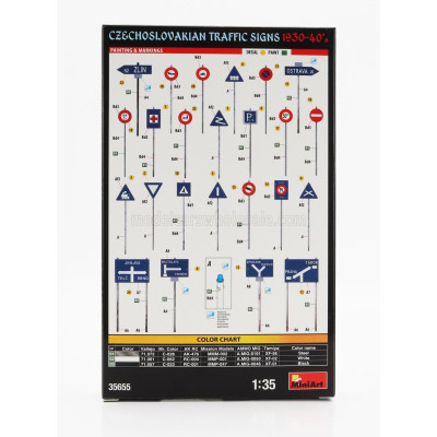 MINIART ACCESSORIES SEGNALI STRADALI - CZECHOSLOVAKIAN TRAFFIC SIGNS 1930-1940 1/35