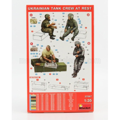 MINIART FIGURES SOLDATI - SOLDIERS MILITARY UKRAINIAN TANK 1/35