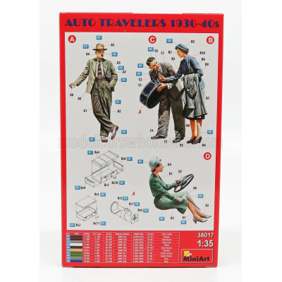 MINIART FIGURES AUTO TRAVELERS 1930-40s 1/35