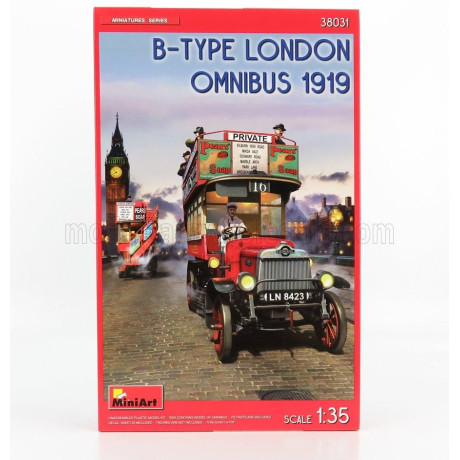 MINIART GENERAL OMNIBUS B-TYPE LONDON AUTOBUS 1919 1/35