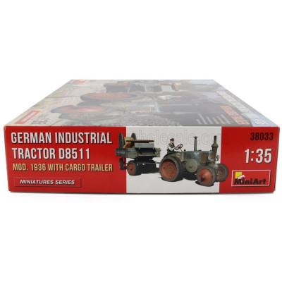 MINIART LANZ BULLDOG D8511 GERMAN INDUSTRIAL TRACTOR WITH CARGO TRAILER 1936 1/35