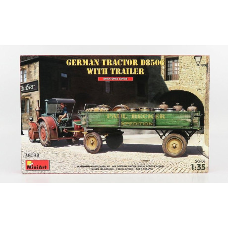MINIART LANZ BULLDOG D8506 TRACTOR WITH TRAILER 1942 1/35