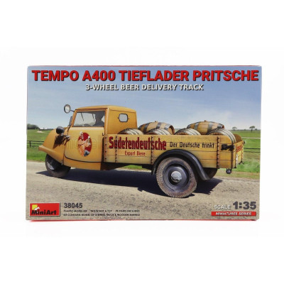 MINIART TEMPO A400 LIEFERWAGEN 3-WHEELS BEER DELIVERY TRUCK 1962 1/35