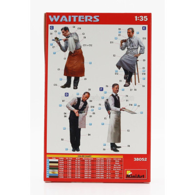 MINIART FIGURES WAITERS - CAMERIERI 1/35