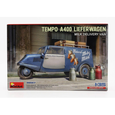 MINIART TEMPO A400 LIEFERWAGEN 3-WHEELS MILK DELIVERY VAN 1962 1/35