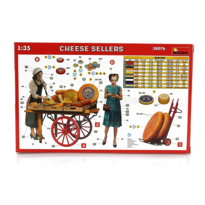 MINIART FIGURES CHEESE SELLERS 1/35