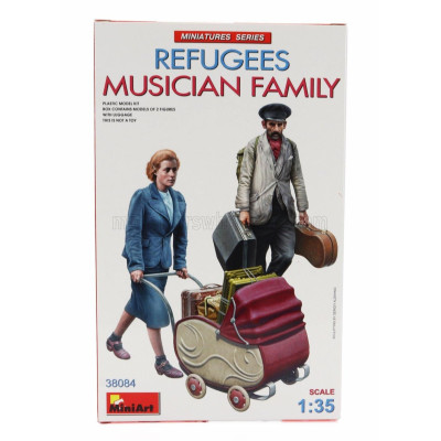 MINIART FIGURES REFUGEES MUSICIAN FAMILY 1/35