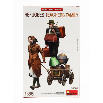MINIART FIGURES REFUGEES TEACHERS FAMILY 1/35