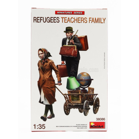 MINIART FIGURES REFUGEES TEACHERS FAMILY 1/35