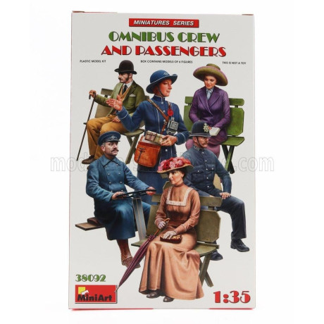 MINIART FIGURES OMNIBUS CREW AND PASSENGERS 1/35
