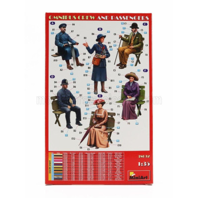 MINIART FIGURES OMNIBUS CREW AND PASSENGERS 1/35