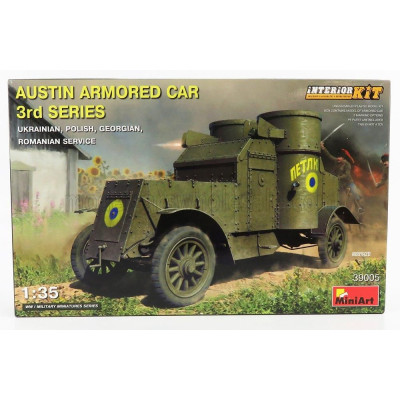 MINIART AUSTIN ARMORED CAR 3-SERIES MILITARY 1914 1/35