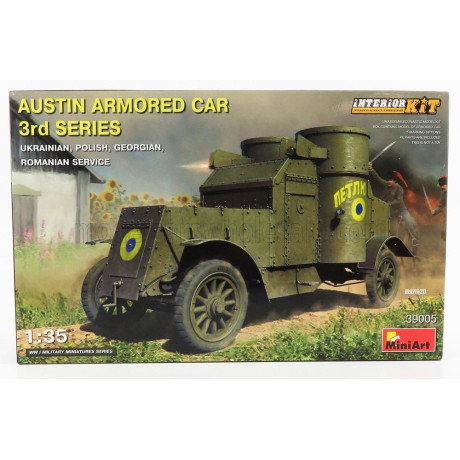 MINIART AUSTIN ARMORED CAR 3-SERIES MILITARY 1914 1/35