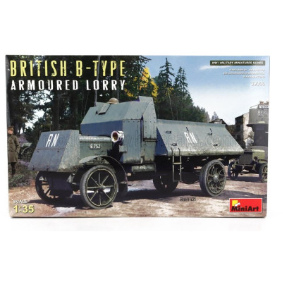 MINIART TRUCK BRITISH B-TYPE ARMOURED LORRY MILITARY 1916 1/35