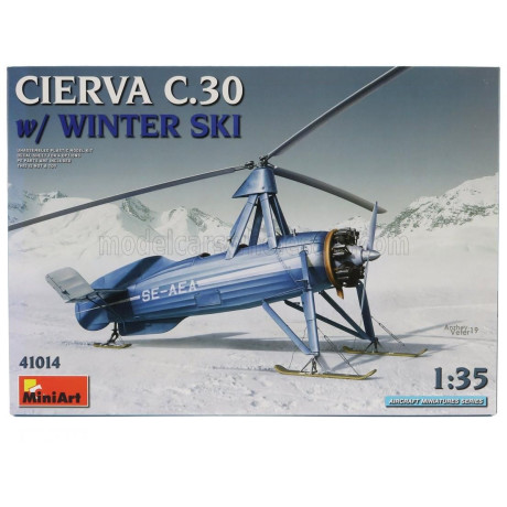 MINIART AVRO CIERVA C.30 SE-AEA AIRPLANE WINTER SKI 1933 1/35