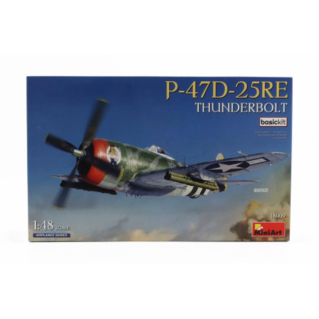 MINIART REPUBLIC AVIATION P-47D 25RE MILITARY AIRPLANE 1942 1/48