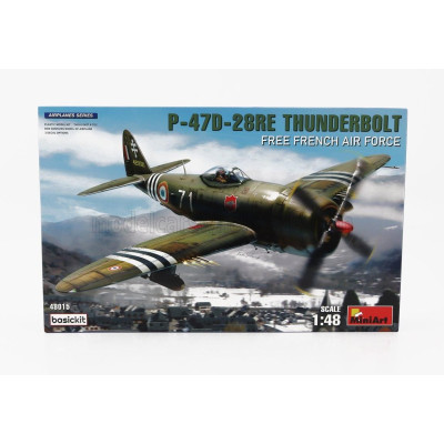MINIART DRAGON WINGS P-47D-28RE THUNDERBOLT AIRPLANE MILITARY 1942 1/48