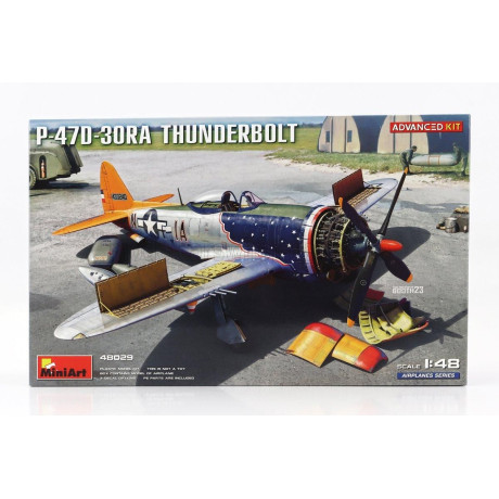MINIART DRAGON WINGS P-47D-30RA THUNDERBOLT AIRPLANE MILITARY 1942 1/48