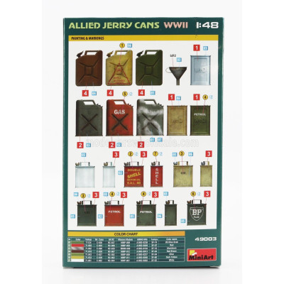 MINIART ACCESSORIES ALLIED JERRY CANS 1945 1/48