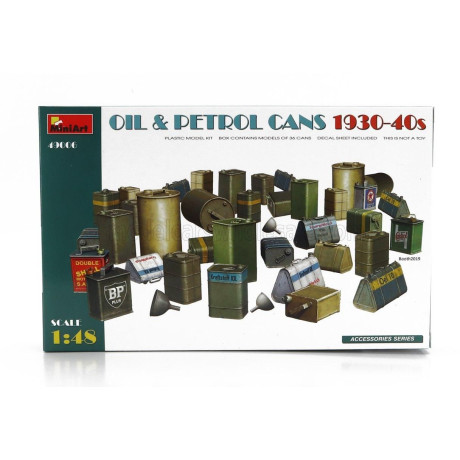 MINIART ACCESSORIES OIL & PETROL CANS 1930-1940 1/48