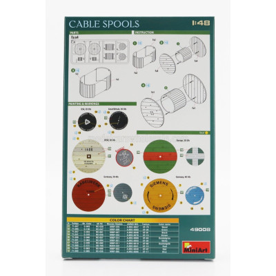 MINIART ACCESSORIES CABLE SPOOLS 1/48