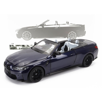 MINICHAMPS BMW 4-SERIES M4 (G83) CABRIOLET 2020 - BLUE 1/18