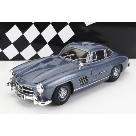 MINICHAMPS MERCEDES BENZ 300SL COUPE (W198) 1955 - BLUE MET 1/18