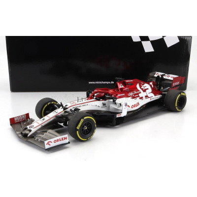 MINICHAMPS ALFA ROMEO F1  C39 TEAM RACING ORLEN N 7 AUSTRIAN GP 2020 KIMI RAIKKONEN - WHITE RED MET 1/18