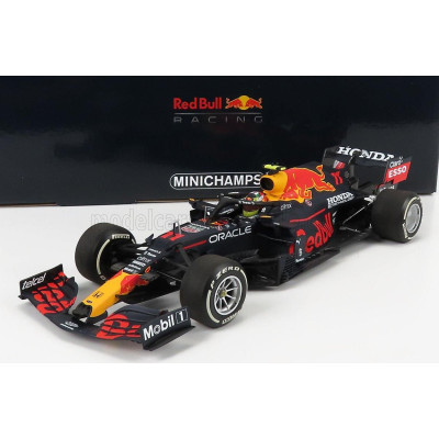 MINICHAMPS RED BULL F1  RB16B HONDA RA620H TEAM ASTON MARTIN N 11 3rd FRENCH GP 2021 SERGIO PEREZ - MATT BLUE YELLOW RED 1/18