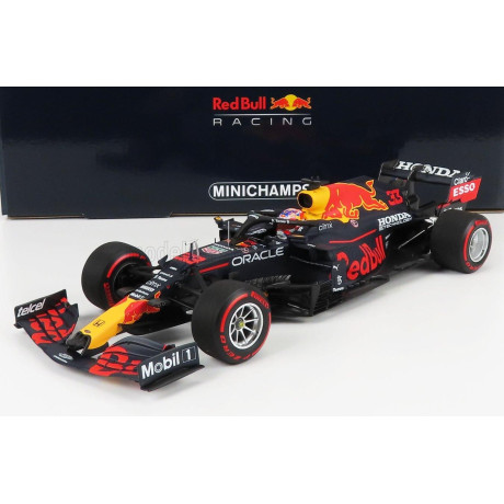 MINICHAMPS RED BULL F1  RB16B HONDA RA620H TEAM ASTON MARTIN N 33 WINNER DUTCH GP 2021 MAX VERSTAPPEN - MATT BLUE YELLOW RED 1/1